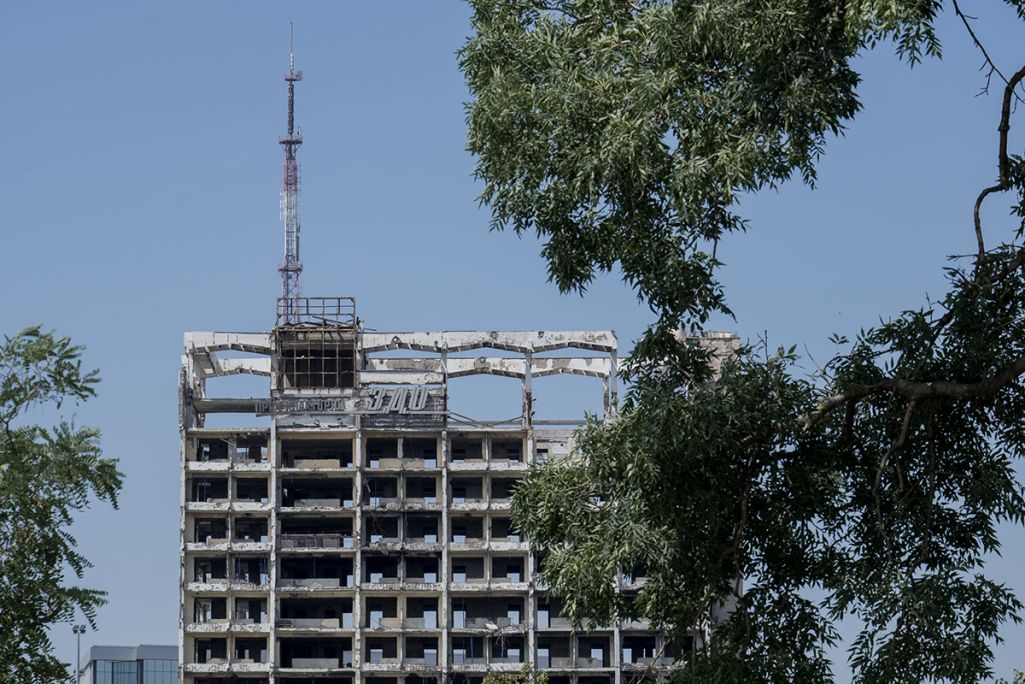 Zerbombtes Kurhotel Sdorowje (Gesundheit) im von Russland besetzten ukrainischen Mariupol © Vot Tak